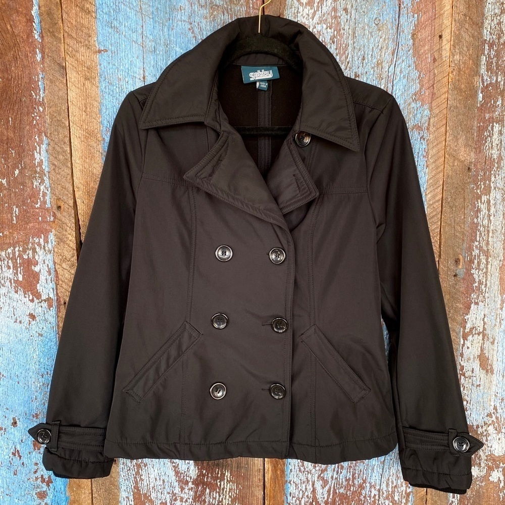 Sebby Black Pea Coat